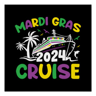 Póster Escuadrón de crucero de Mardi Gras