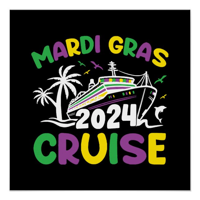 Póster Escuadrón de crucero de Mardi Gras (Anverso)