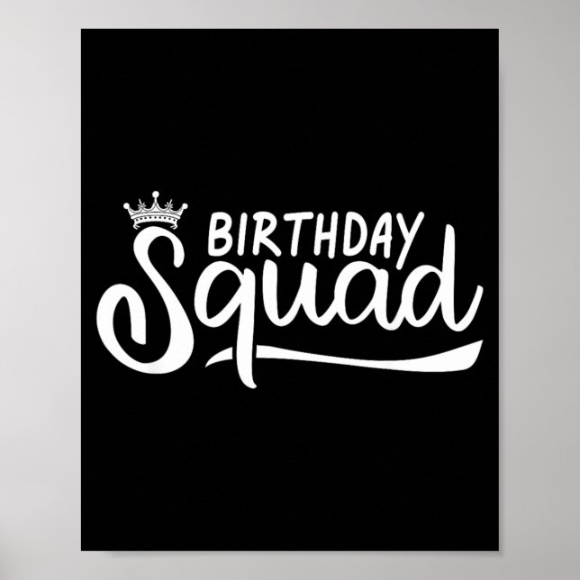 Póster Escuadrón de Cumpleaños (Frente)