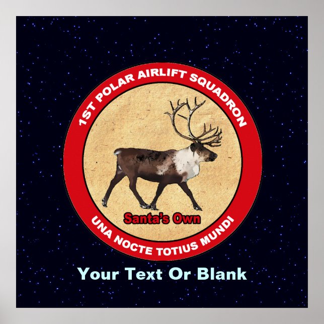 Póster Escuadrón de elevador de aire polar propio de Sant (Frente)