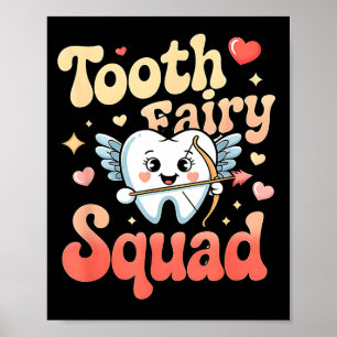 Póster Escuadrón de Hada de los Dientes Cute Cud Diente R