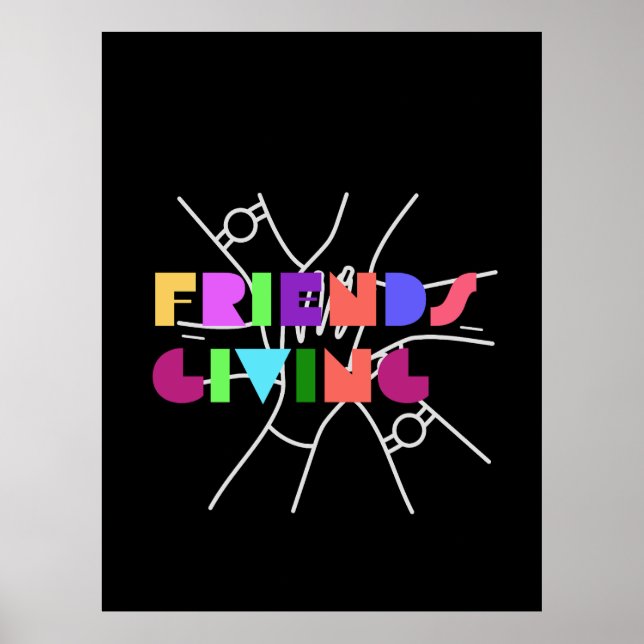 Póster Escuadrón de la Amistad: Agradecidos y reunidos (Frente)