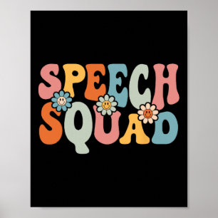 Póster Escuadrón De La Diversión Del Discurso A Los Estud