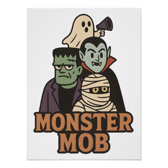 Póster Escuadrón de Monstruos Elite 2025 Banda de Hallowe (Anverso)