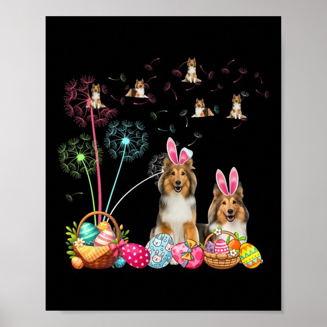 Póster Escuadrón de Semana Santa Pareja conejito Estanque (Frente)