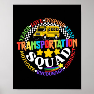 Póster Escuadrón de Transporte Regresa a la Escuela Condu