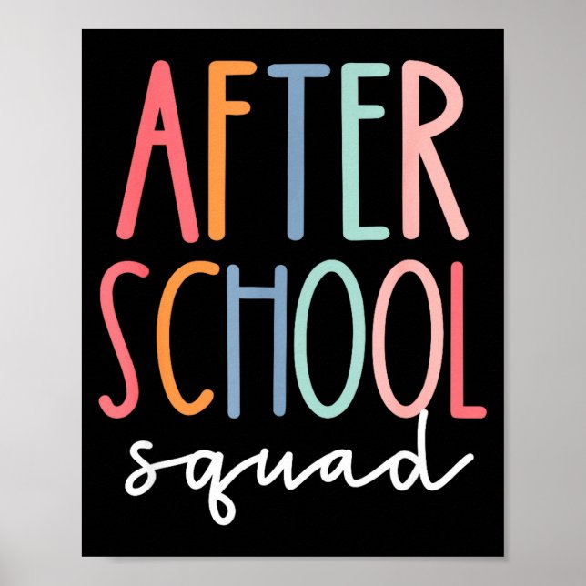 Póster escuadrón después de la escuela programa lindo des (Frente)