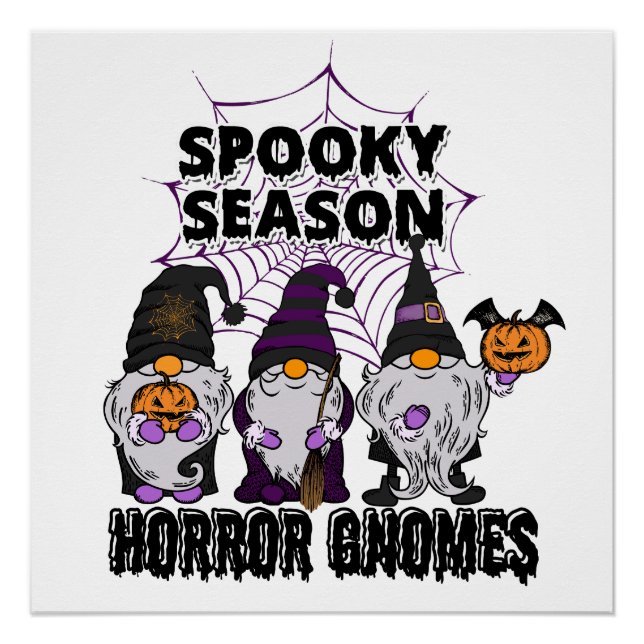 Póster Escuadrón espumoso| Gnomes Halloween (Anverso)