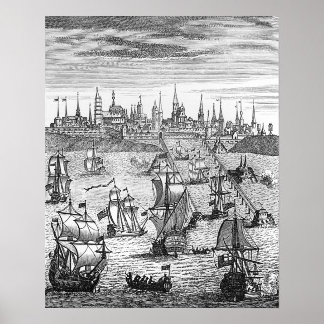 Póster Escuadrón inglesa con tropas de transporte (Frente)