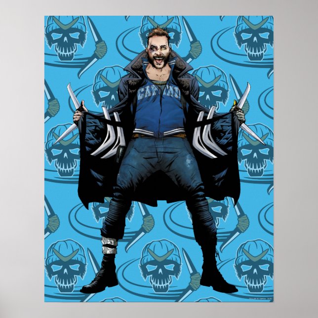 Póster Escuadrón suicida | Boomerang Comic Book Art (Frente)