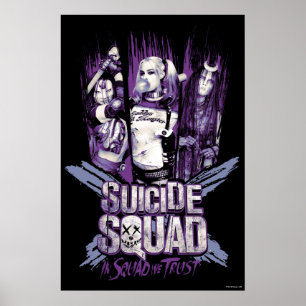Póster Escuadrón suicida   Chicas de escuadrón "En Escuad
