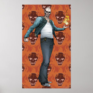 Póster Escuadrón suicida   El Diablo Comic Book Art