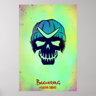 Póster Escuadrón suicida   Icono de cabeza de Boomerang