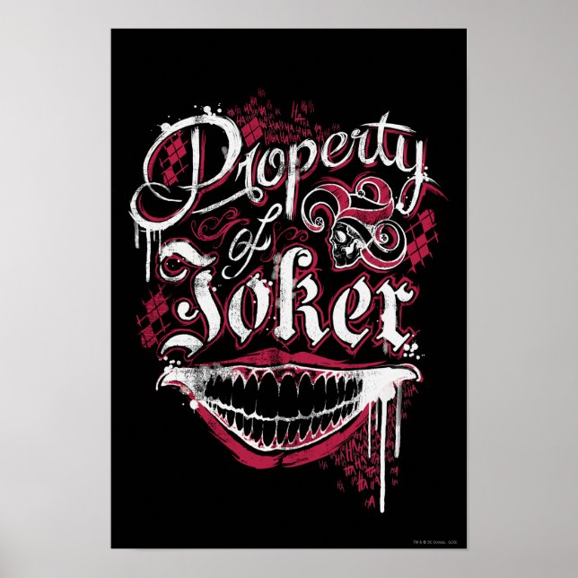 Póster Escuadrón suicida | Propiedad de Joker (Frente)