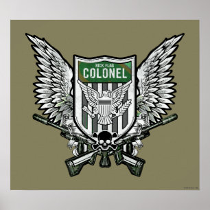 Póster Escuadrón suicida   Rick Flag Winged Escudo Tattoo