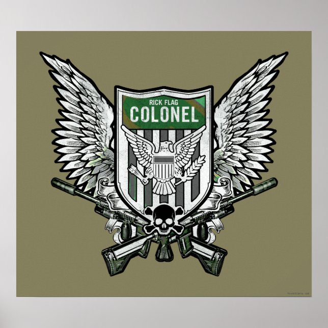 Póster Escuadrón suicida | Rick Flag Winged Escudo Tattoo (Frente)