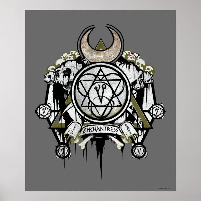 Póster Escuadrón suicida | Símbolos de encantos Tattoo Ar (Frente)