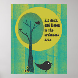 Póster Escucha al Poster Retro de Crabgrass