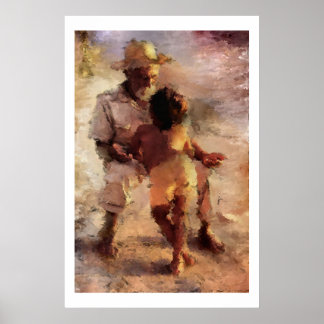 Póster Escucha la voz tranquila de la experiencia.