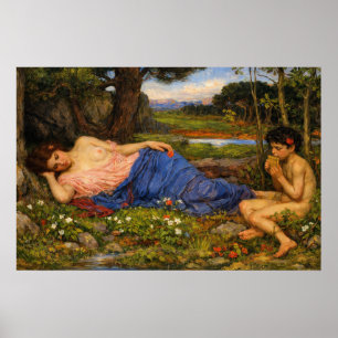 Póster Escucha mis dulces melodías de Waterhouse