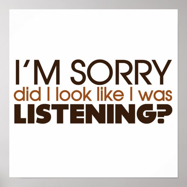 Póster Escuchando (Frente)