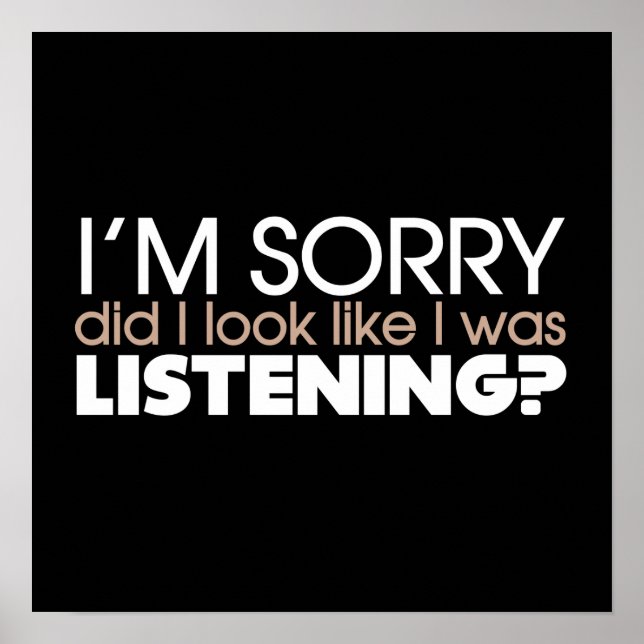 Póster Escuchando (Frente)