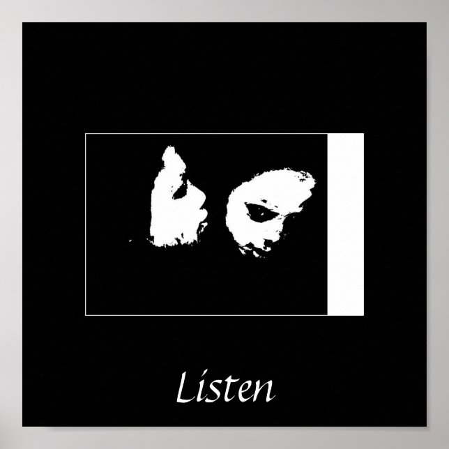 Póster Escuchar (Frente)