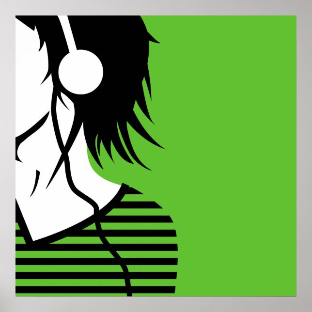 Póster escuchar 2 la música _6 (Frente)