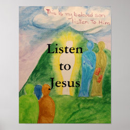 Póster Escuchar a Jesús
