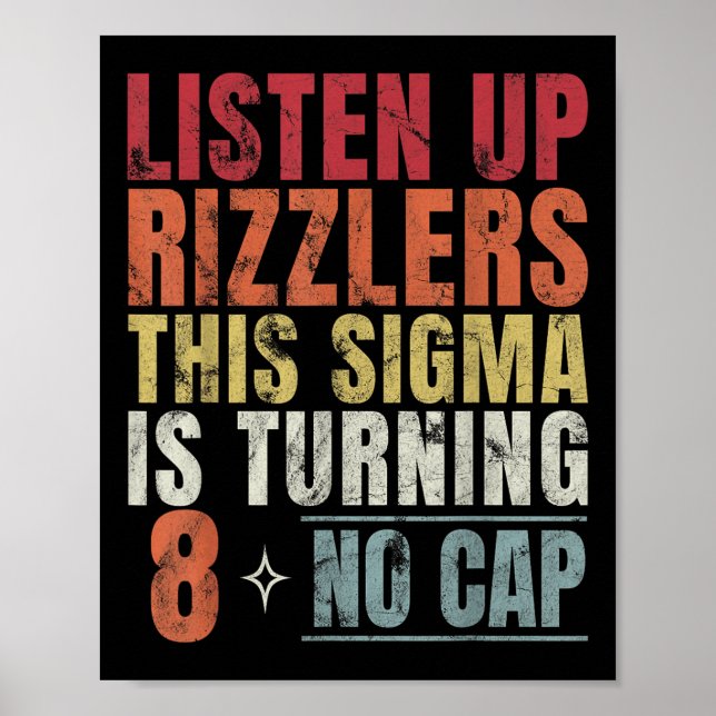 Póster Escuchar A Los Marizadores Este Sigma Está Cumplie (Frente)