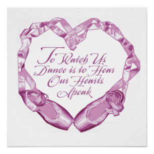 Póster Escuchar nuestros corazones de ballet