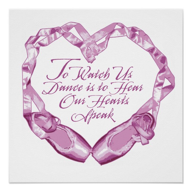 Póster Escuchar nuestros corazones de ballet (Anverso)