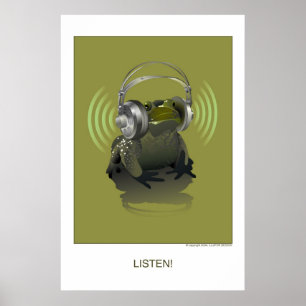 Póster Escuche