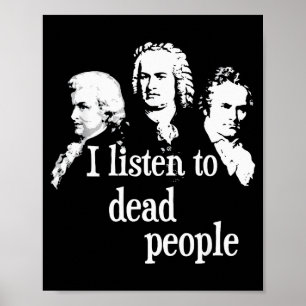 Póster Escucho a personas muertas - Profesor de música cl