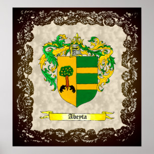 Póster Escudo Abeyta / Escudo de armas