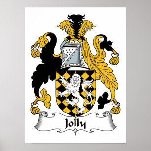 Póster Escudo alegre de la familia