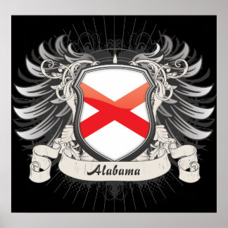 Póster Escudo de Alabama