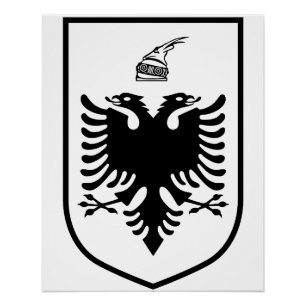 Póster Escudo de Albania 