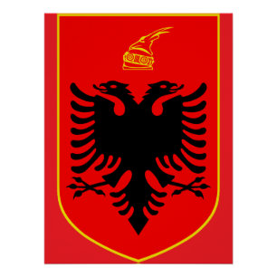 Póster Escudo de Albania