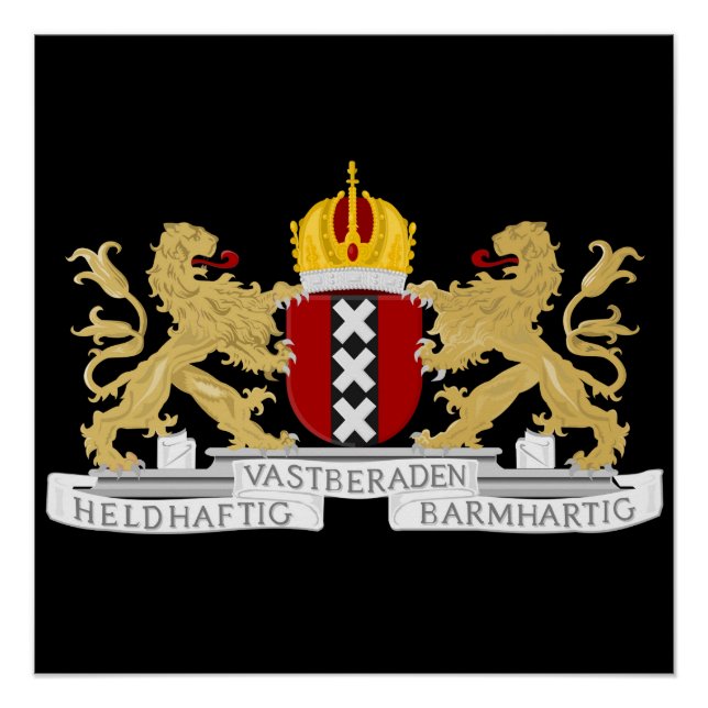 Póster Escudo de Amsterdam (Anverso)