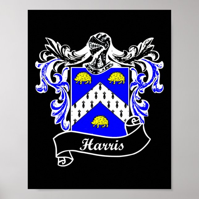 Póster Escudo De Armas Apellido Apellido Familia Crest (Frente)