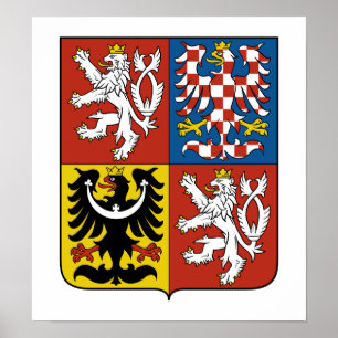 Póster Escudo de armas checo