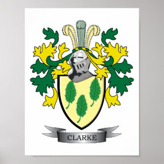 Póster Escudo de armas Clarke