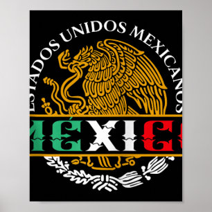 Póster Escudo De Armas De Águila Mexicana Aguila Escudo N