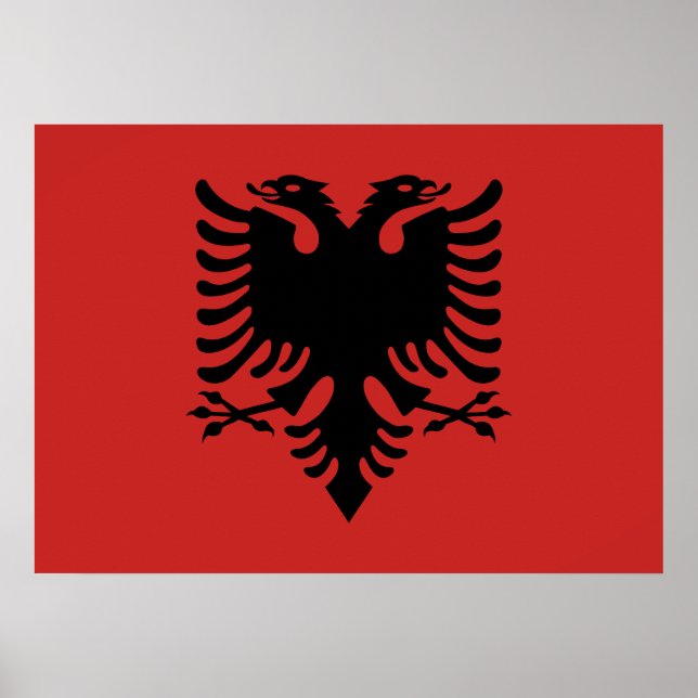 Póster Escudo de armas de Albania (Frente)