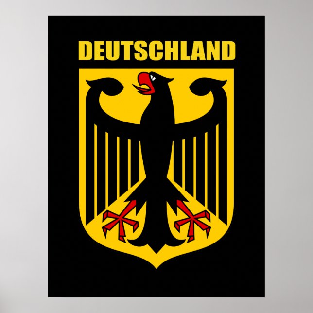 Póster Escudo de armas de Alemania (Frente)