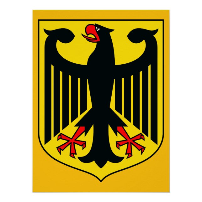 Póster Escudo de armas de Alemania (Anverso)