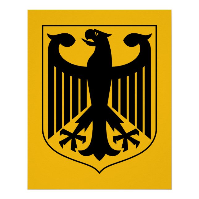 Póster Escudo de armas de Alemania (Anverso)