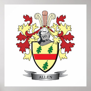 Póster Escudo de armas de Allen