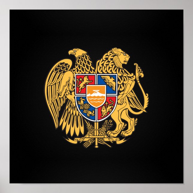 Póster Escudo de armas de Armenia (Frente)